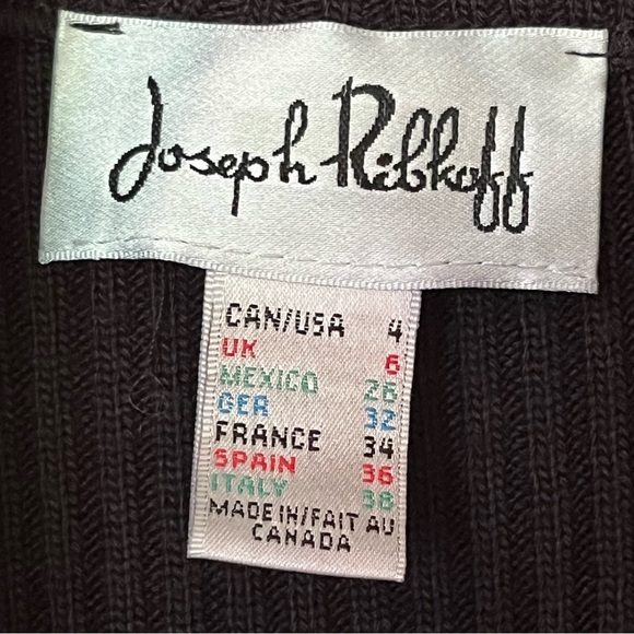 Joseph Ribkoff Womens Faux Suede Vest Sz 4 Ribbed Open Front Lightweight Moto - Picture 4 of 7